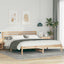 Sengestel med hovedgærde Brun 180 x 200 cm Massiv fyrretræ