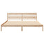 Sengestel med hovedgærde Brun 180 x 210 cm Massiv fyrretræ