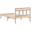 Sengestel Brun 90 x 200 cm Massiv fyrretræ