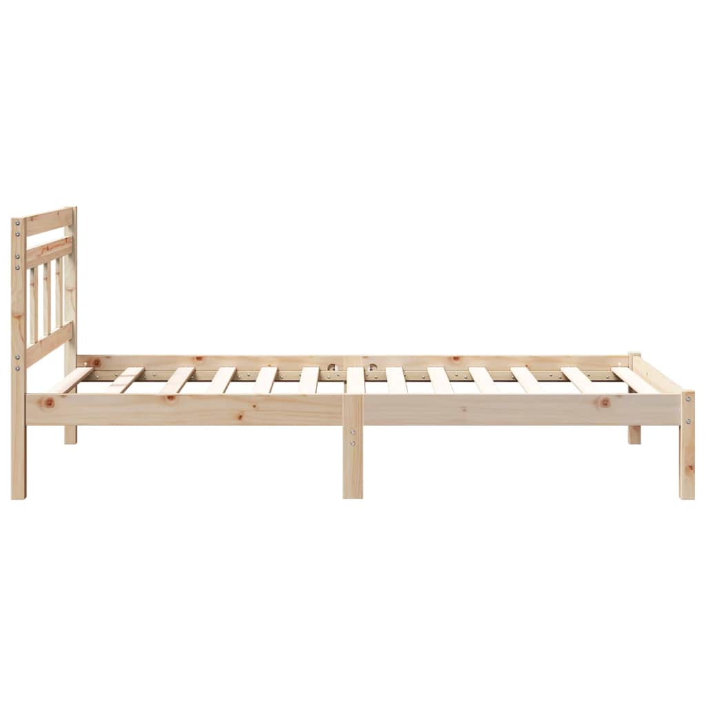 Sengestel Brun 90 x 200 cm Massiv fyrretræ
