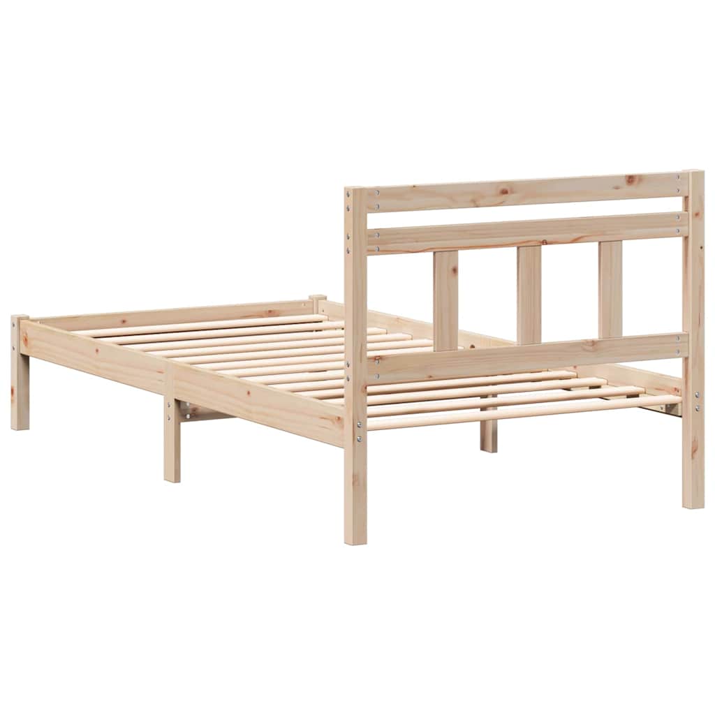 Sengestel Brun 100 x 200 cm Massiv fyrretræ