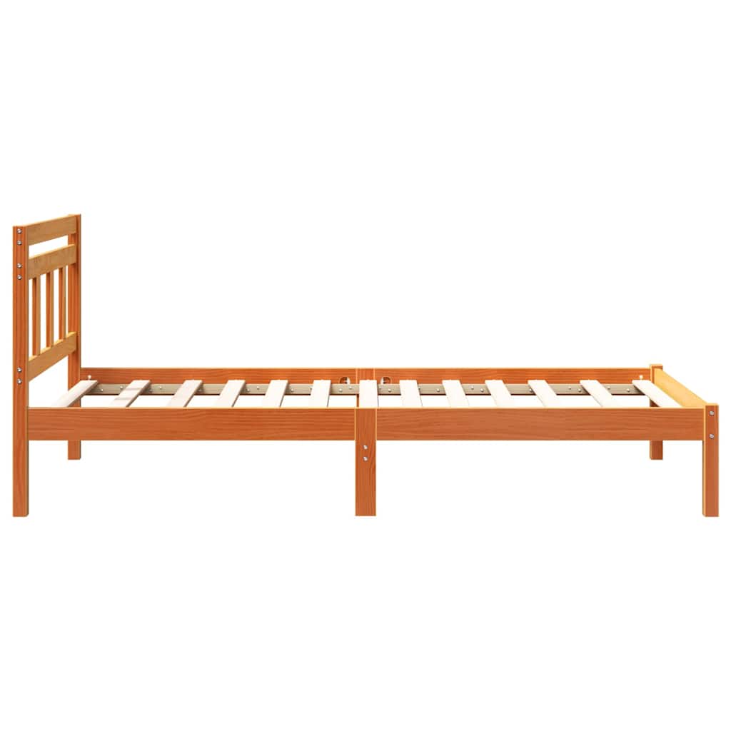 Sengestel Brun 100 x 200 cm Massiv fyrretræ