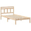 Sengestel Brun 75 x 190 cm Massiv fyrretræ