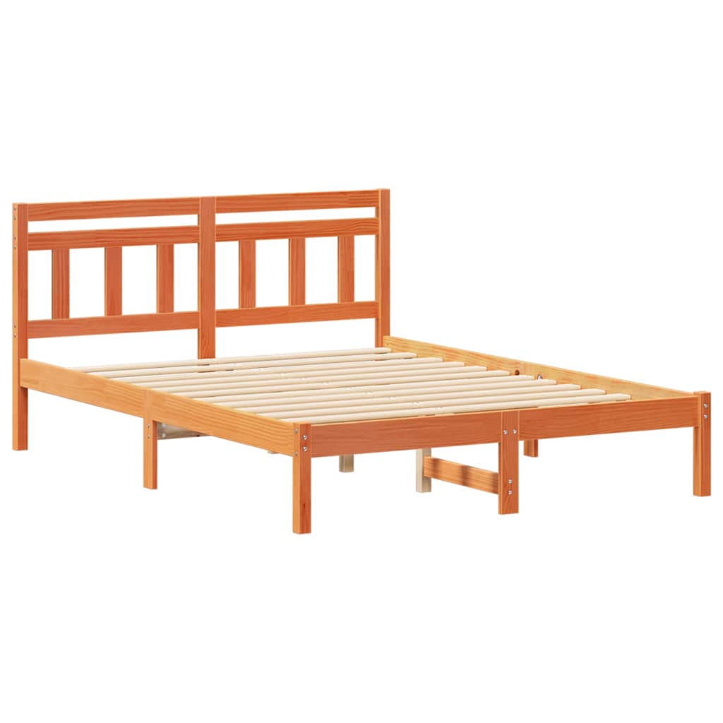 Sengestel Brun 120 x 200 cm Massiv fyrretræ