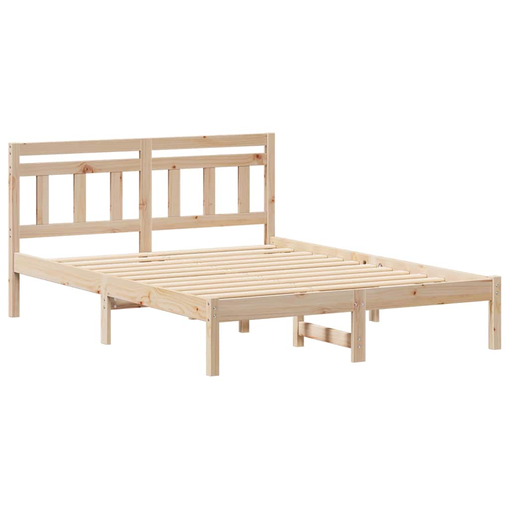 Sengestel Brun 120 x 190 cm Massiv fyrretræ