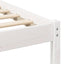 Sengestel Hvid 140 x 190 cm Massiv fyrretræ