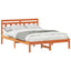Sengestel Brun 140 x 190 cm Massiv fyrretræ