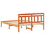 Sengestel Brun 135 x 190 cm Massiv fyrretræ