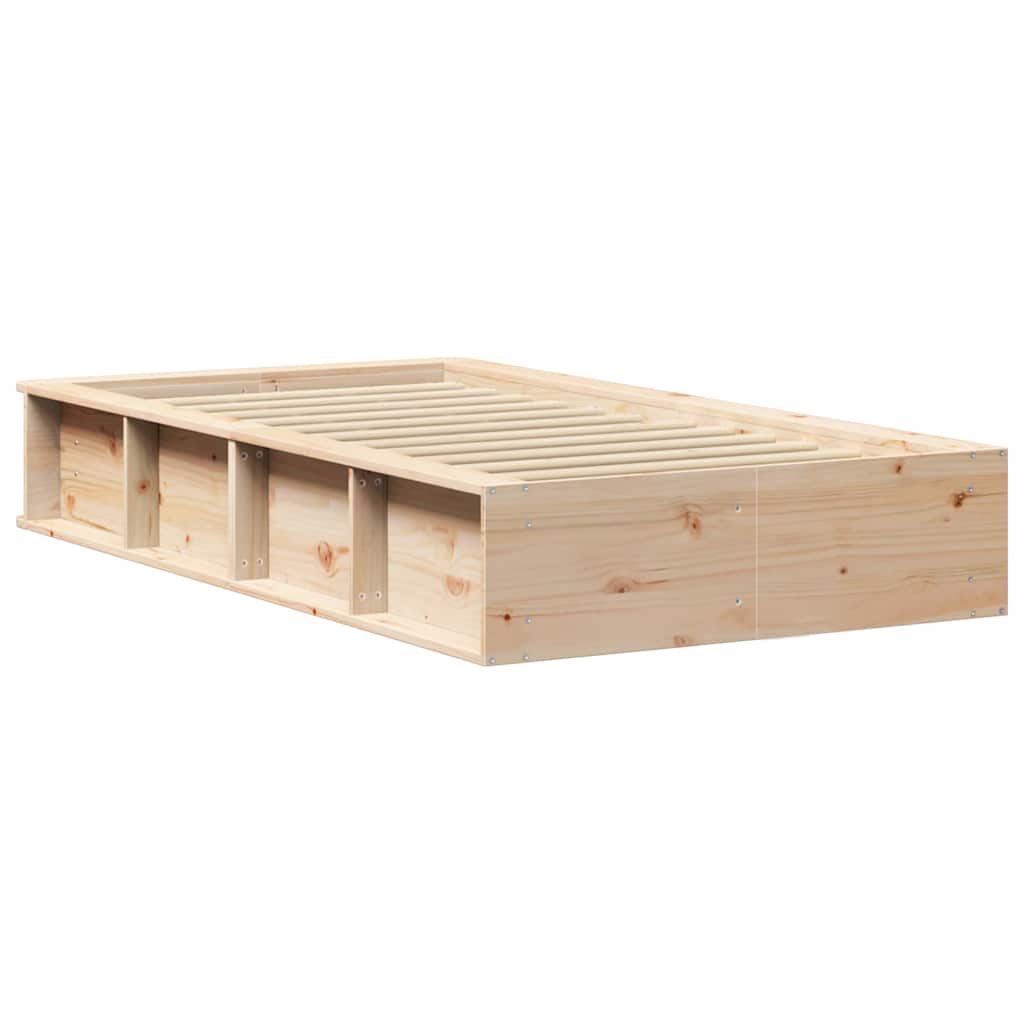 Sengestel Voks brun 75 x 190 cm Massiv fyrretræ