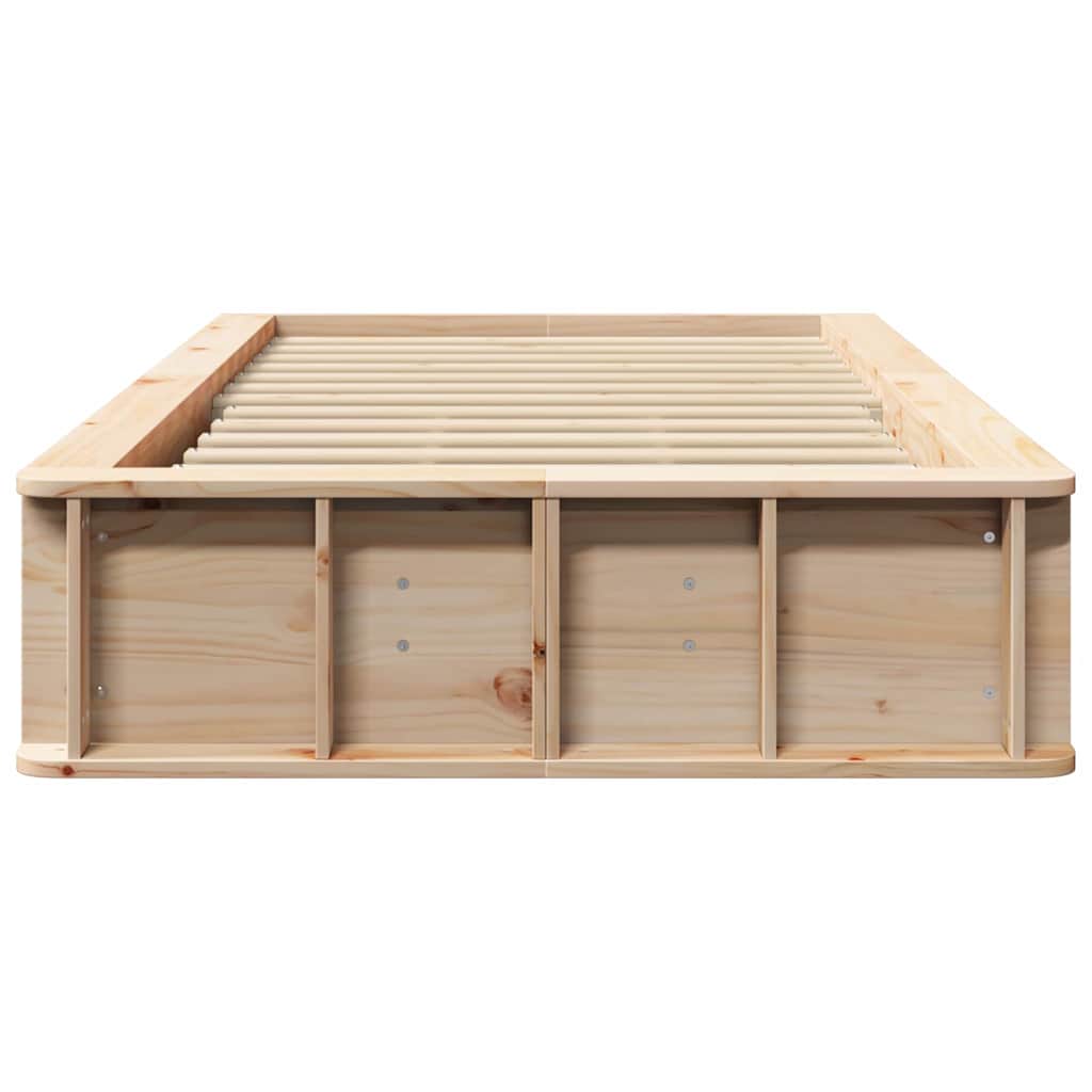 Sengestel Voks brun 75 x 190 cm Massiv fyrretræ
