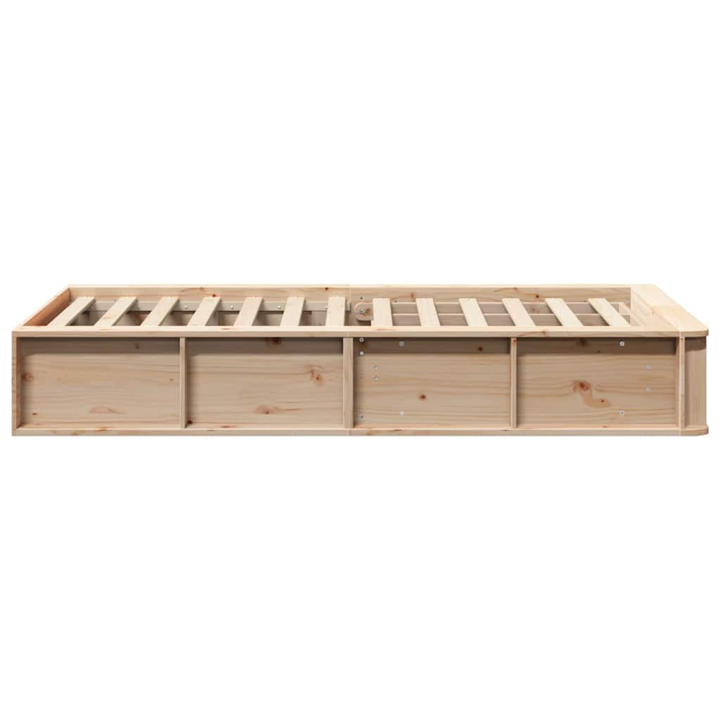 Sengestel Voks brun 75 x 190 cm Massiv fyrretræ