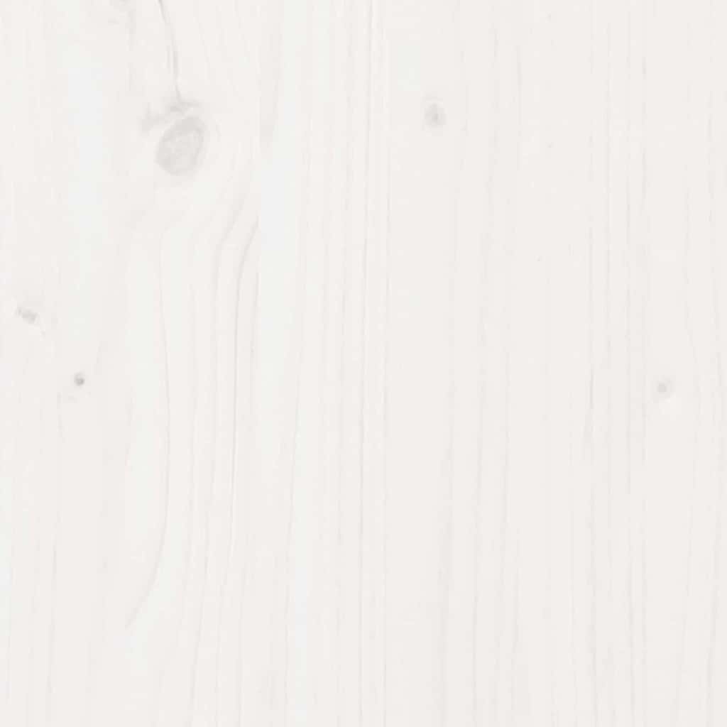 Sengestel med hovedgærde Hvid 90 x 190 cm Massiv fyrretræ