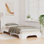 Sengestel Hvid 80 x 210 cm Massiv fyrretræ