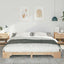 Sengestel Brun 200 x 210 cm Massiv fyrretræ