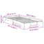 Sengestel Brun 80 x 220 cm Massiv fyrretræ