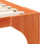 Sengestel Brun 180 x 200 cm Massiv fyrretræ