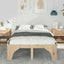 Sengestel Brun 140 x 190 cm Massiv fyrretræ