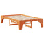 Sengestel Brun 140 x 190 cm Massiv fyrretræ