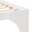 Sengestel Hvid 135 x 190 cm Massiv fyrretræ