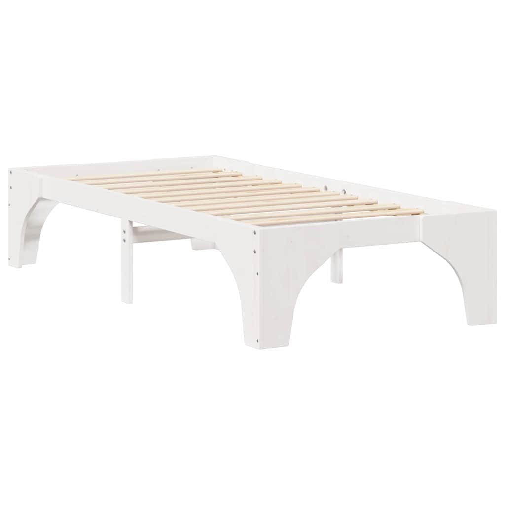 Sengestel Hvid 80 x 200 cm Massiv fyrretræ