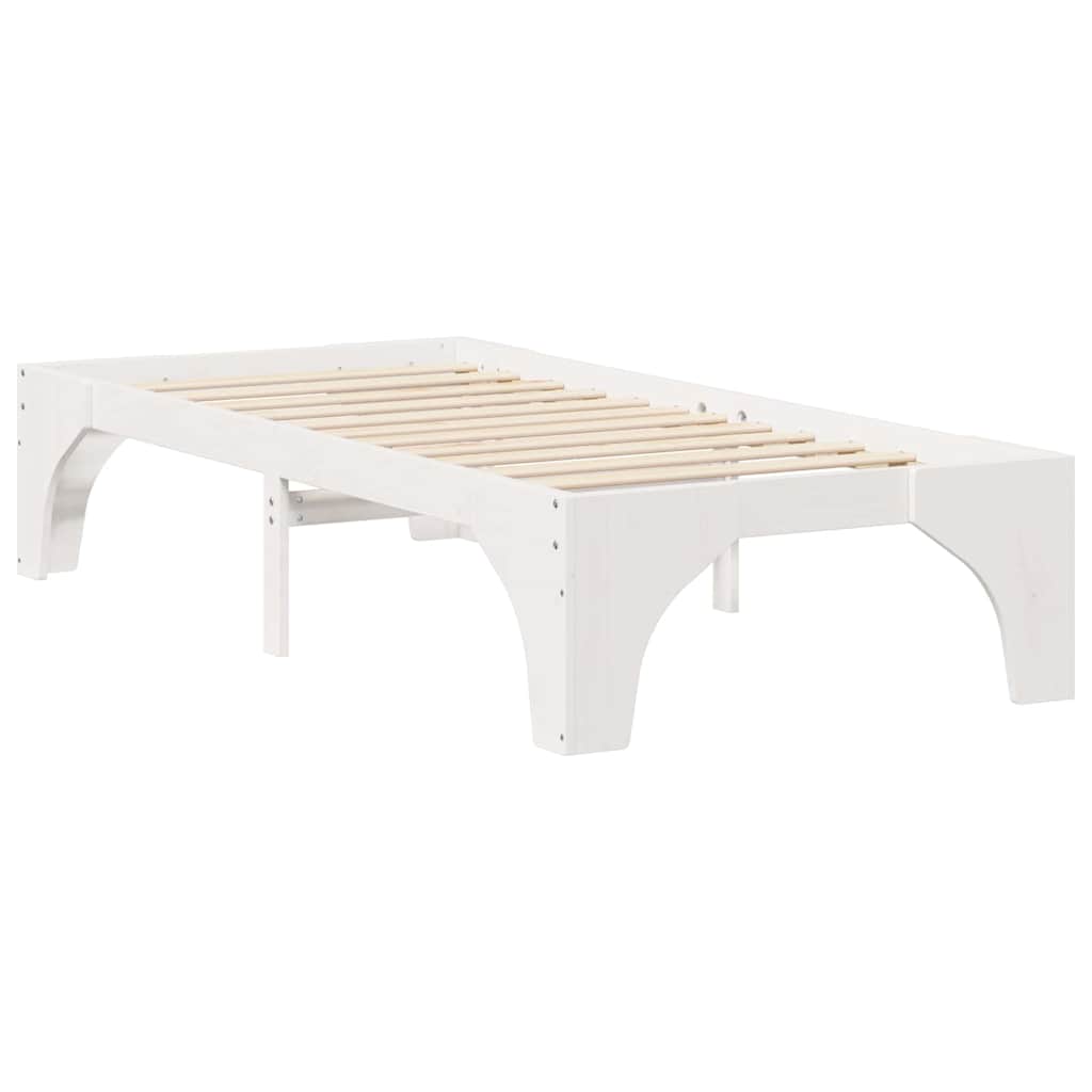 Sengestel Hvid 80 x 200 cm Massiv fyrretræ