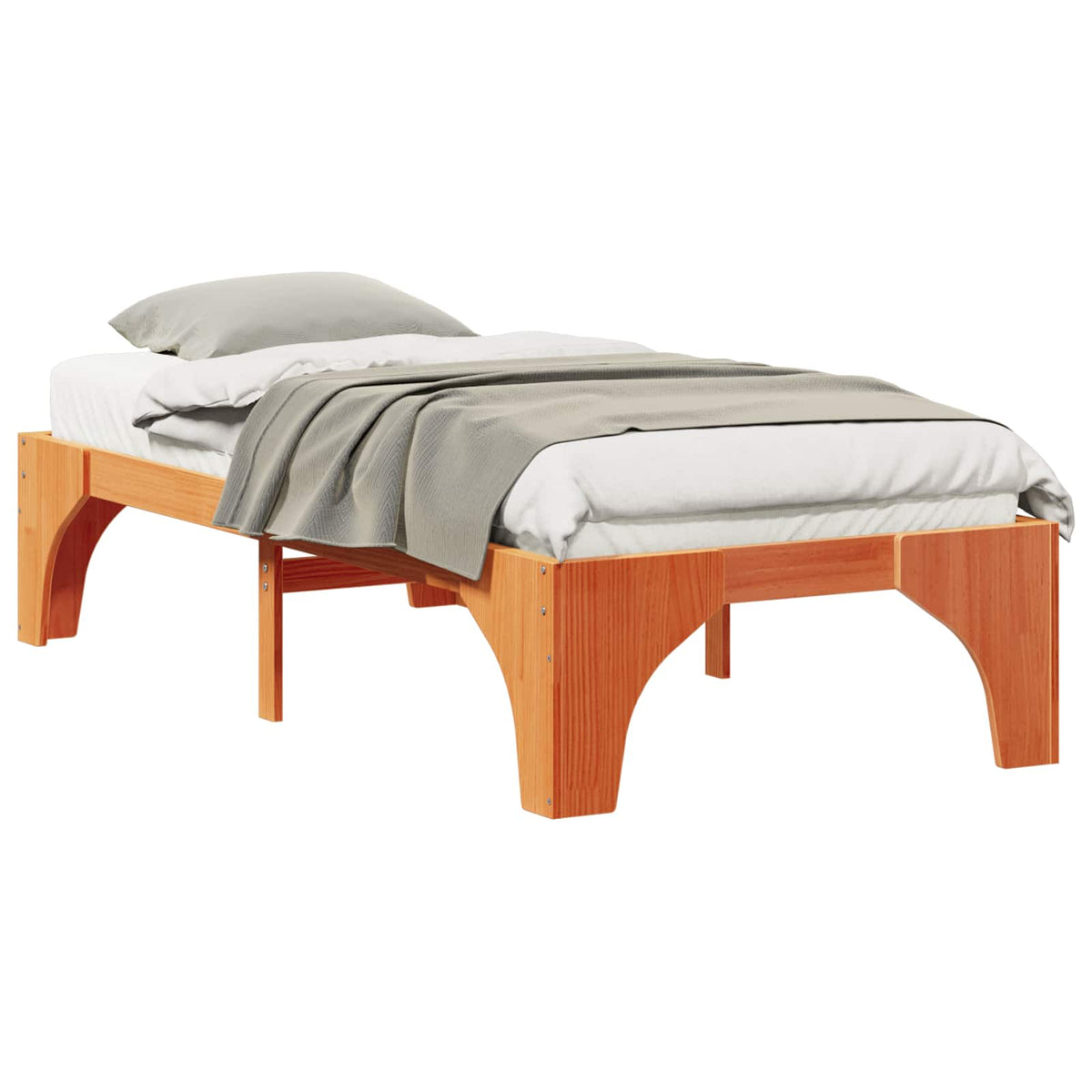 Sengestel Brun 80 x 200 cm Massiv fyrretræ
