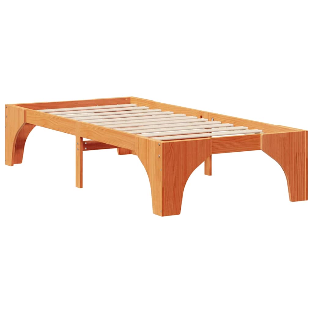Sengestel Brun 80 x 200 cm Massiv fyrretræ