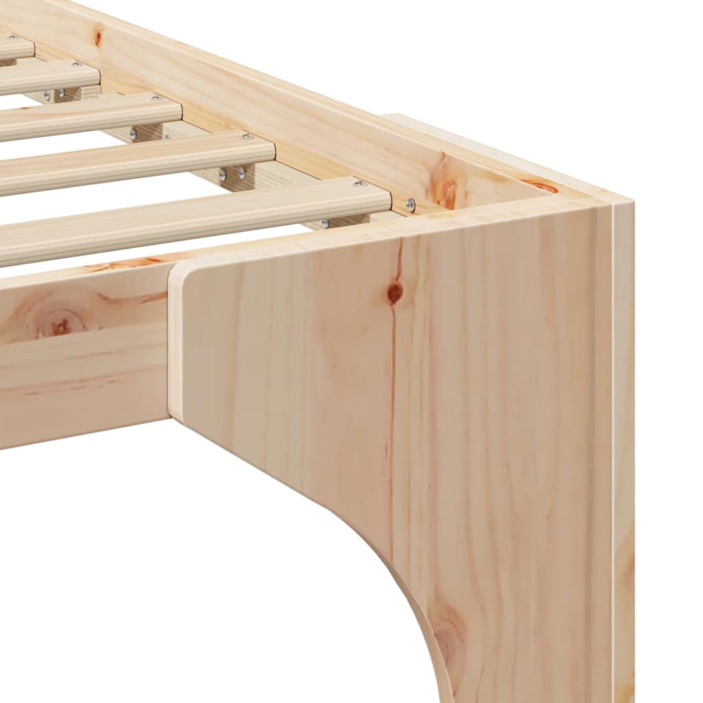 Sengestel Brun 90 x 190 cm Massiv fyrretræ