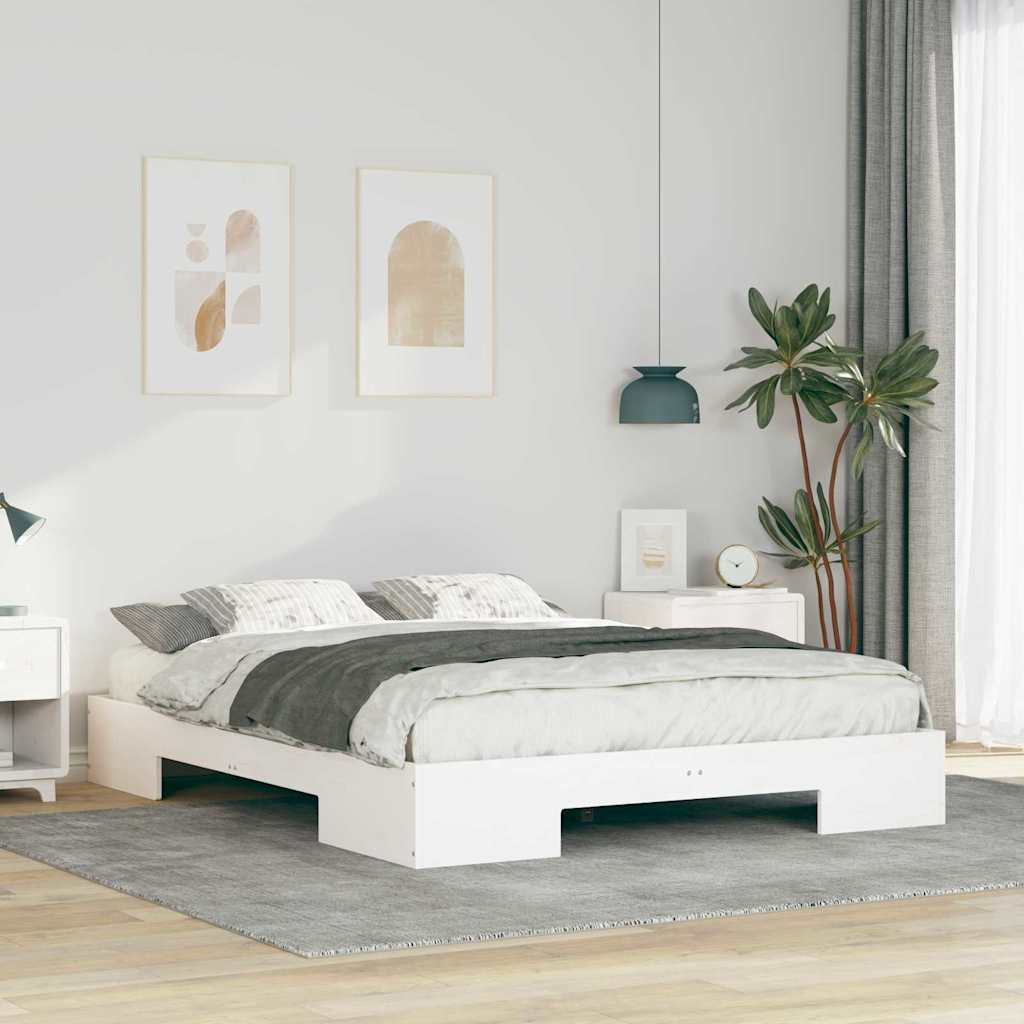 Sengestel Hvid 140 x 200 cm