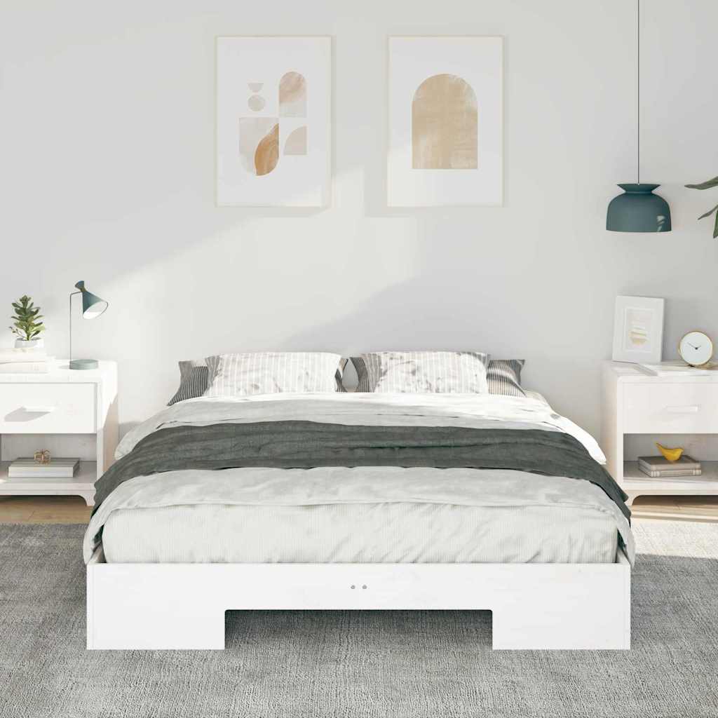 Sengestel Hvid 140 x 200 cm