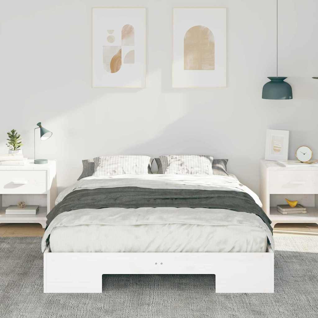 Sengestel Hvid 120 x 190 cm
