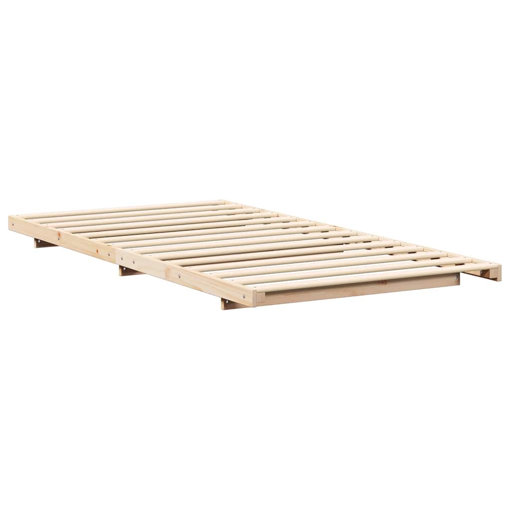 Sengestel Brun 75 x 190 cm Massiv fyrretræ