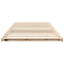 Sengestel Brun 90 x 210 cm Massiv fyrretræ