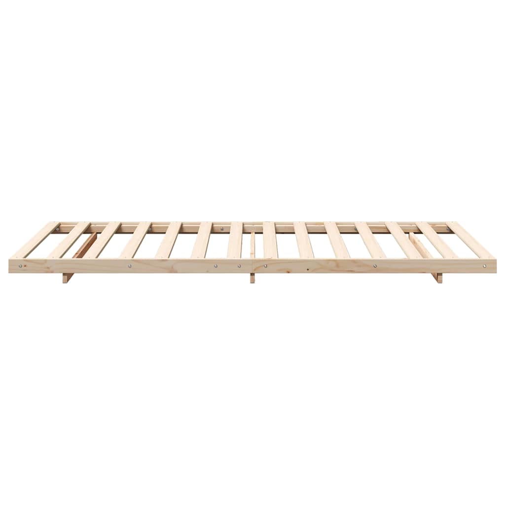 Sengestel Brun 100 x 210 cm Massiv fyrretræ