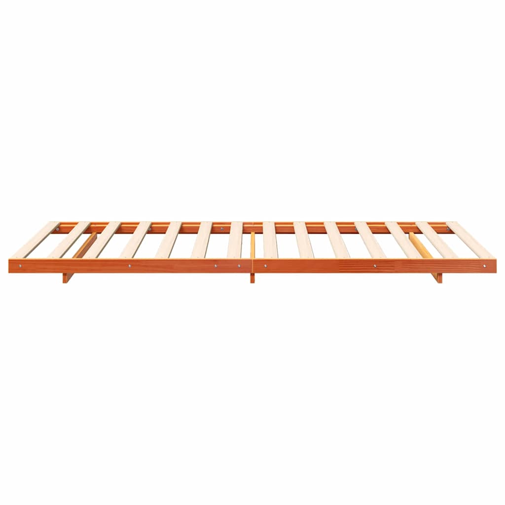 Sengestel Voks brun 100 x 210 cm Massiv fyrretræ