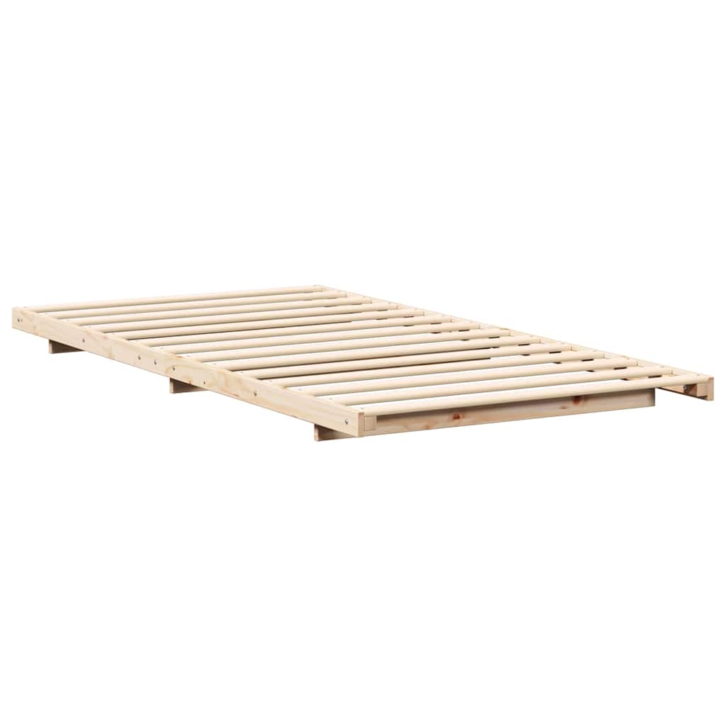 Sengestel Brun 80 x 220 cm Massiv fyrretræ