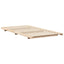 Sengestel Brun 100 x 220 cm Massiv fyrretræ