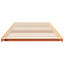 Sengestel Voks brun 100 x 220 cm Massiv fyrretræ