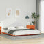 Sengestel Voks brun 200 x 220 cm Massiv fyrretræ