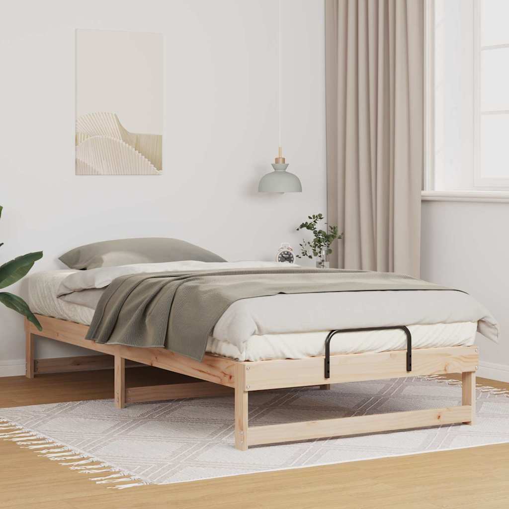Sengestel Brun 100 x 200 cm Massiv fyrretræ