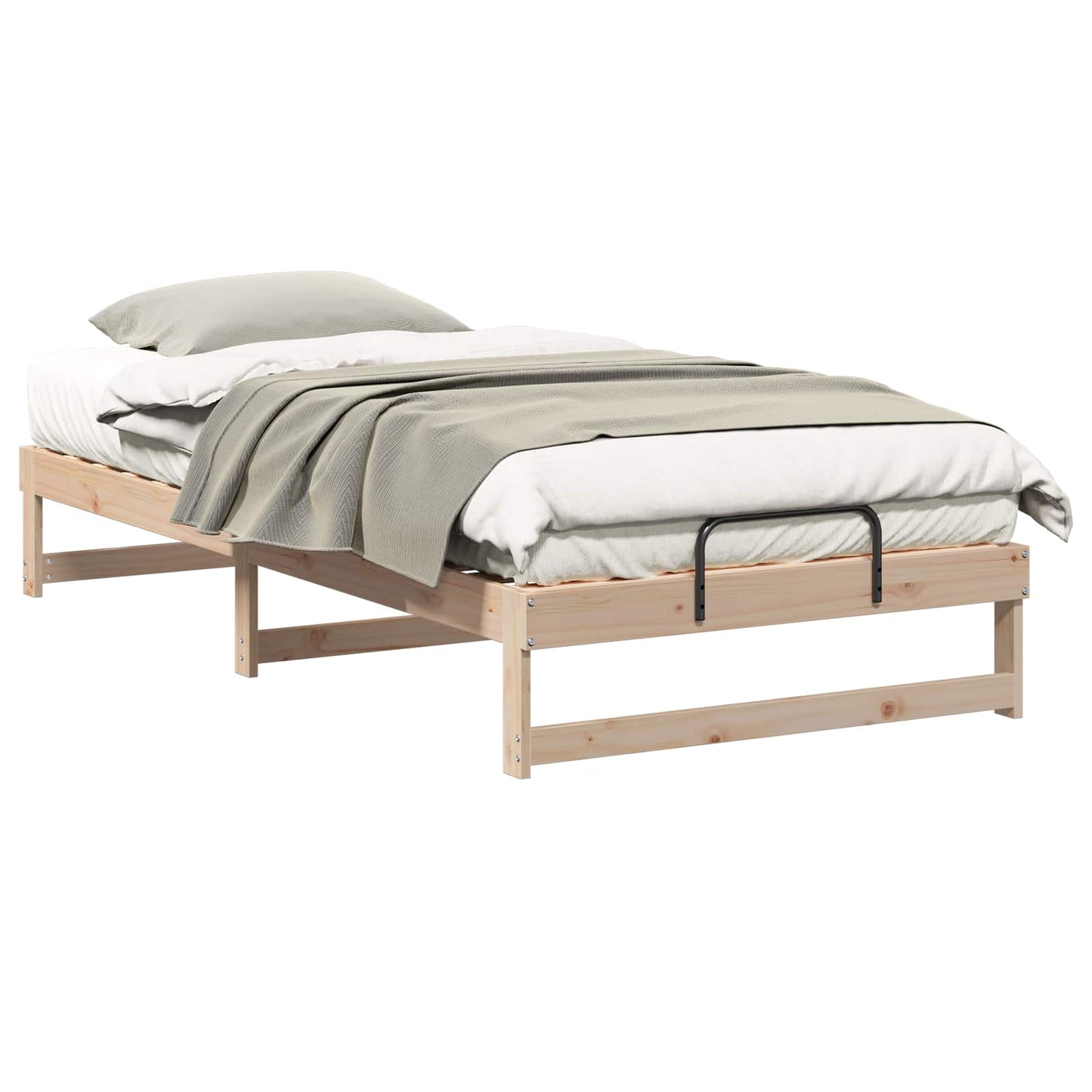 Sengestel Brun 100 x 200 cm Massiv fyrretræ