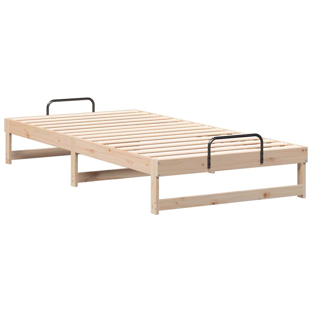 Sengestel Brun 100 x 200 cm Massiv fyrretræ