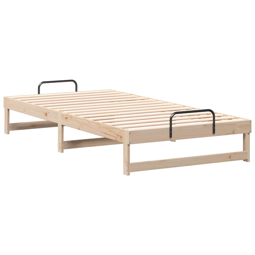 Sengestel Brun 100 x 200 cm Massiv fyrretræ