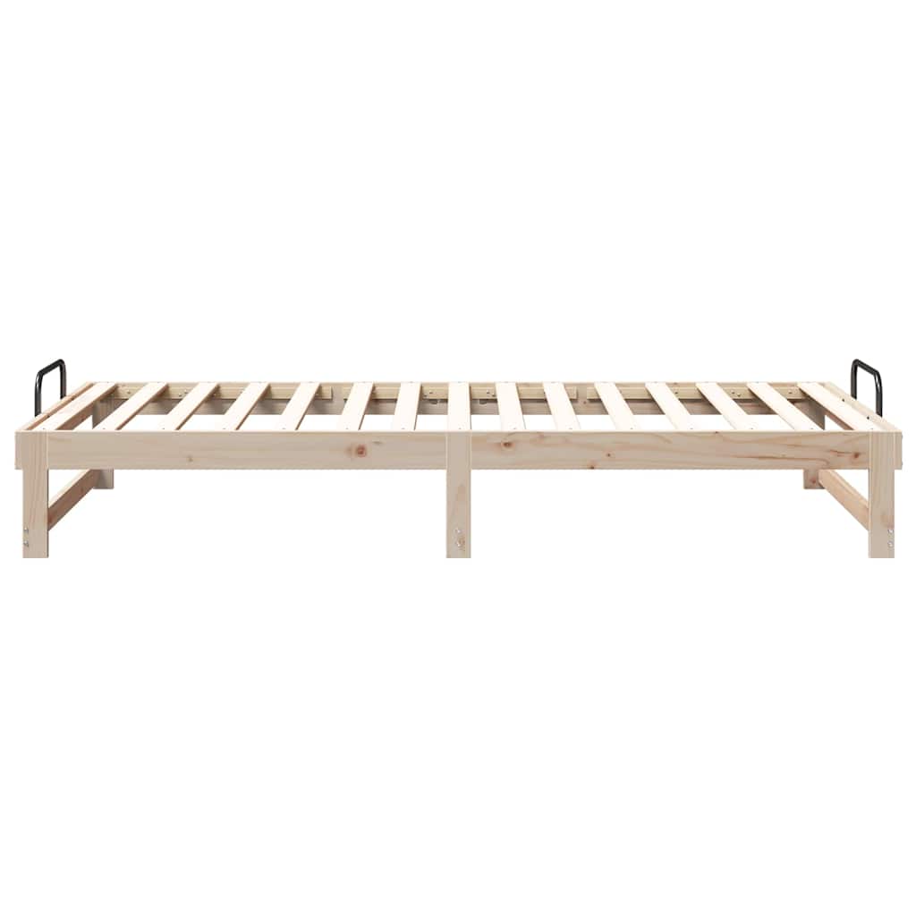 Sengestel Brun 100 x 200 cm Massiv fyrretræ
