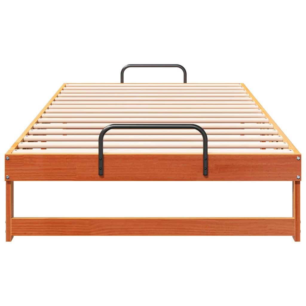 Sengestel Brun 100 x 200 cm Massiv fyrretræ