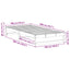 Sengestel Brun 100 x 200 cm Massiv fyrretræ