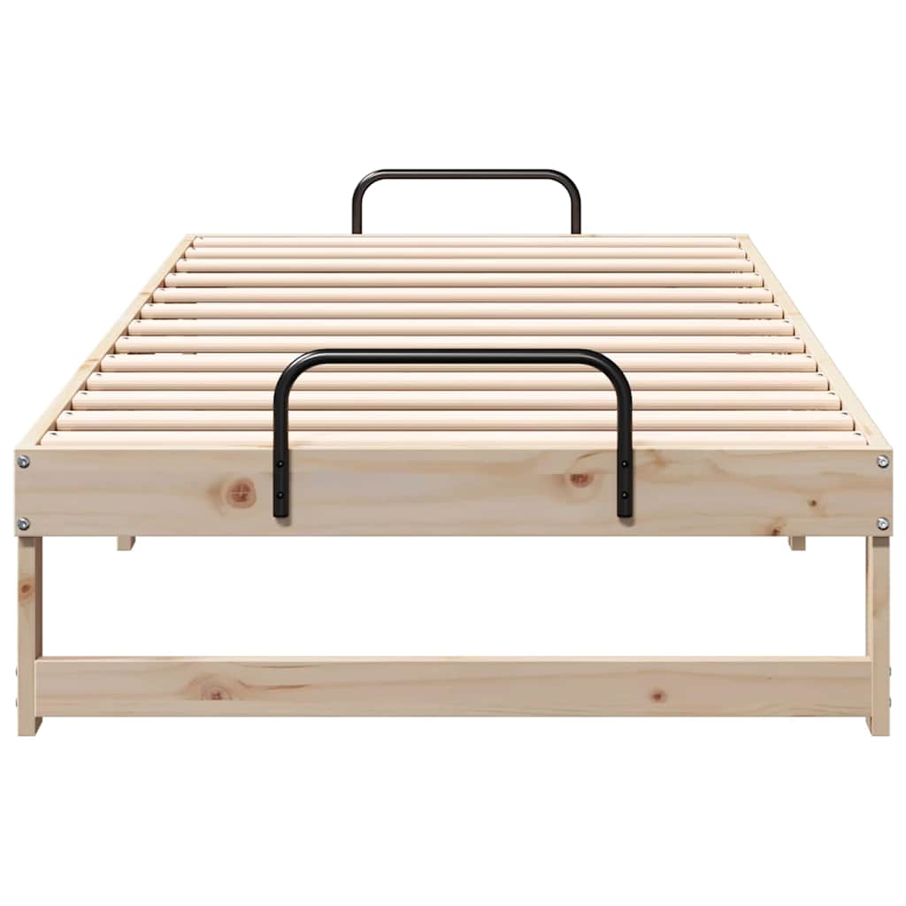 Sengestel Brun 90 x 200 cm Massiv fyrretræ