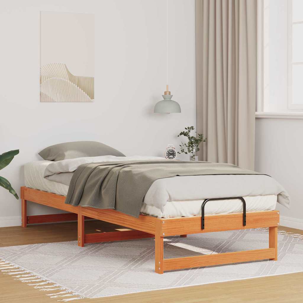 Sengestel Brun 80 x 200 cm Massiv fyrretræ