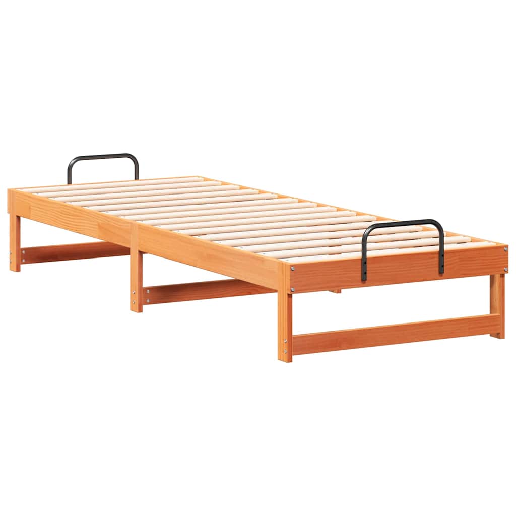 Sengestel Brun 80 x 200 cm Massiv fyrretræ