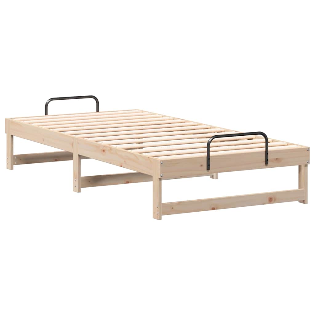 Sengestel Brun 90 x 190 cm Massiv fyrretræ
